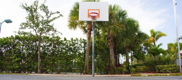 view of basketball court