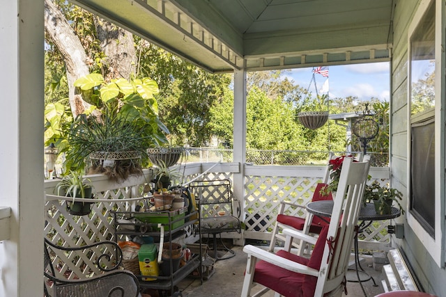 view of patio / terrace featuring a porch