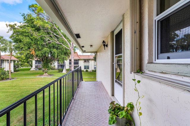 view of balcony