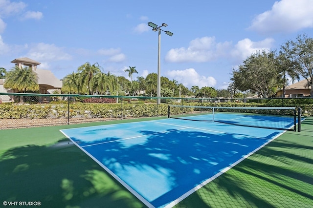 view of tennis court