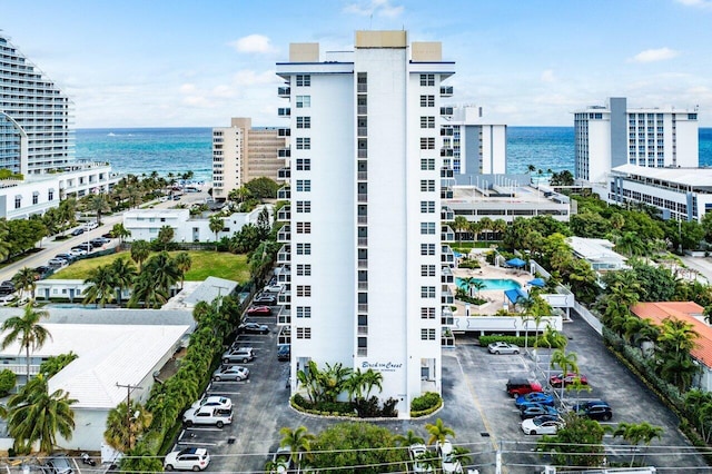 view of property with a water view