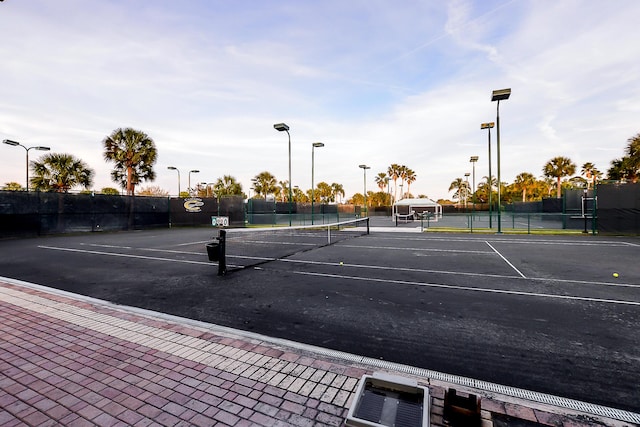 view of tennis court