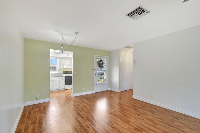 interior space with light wood-type flooring