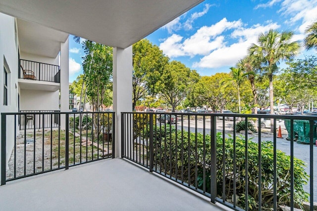 view of balcony