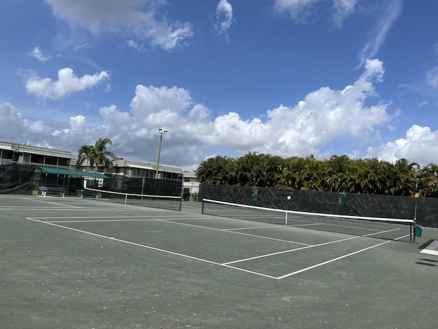 view of tennis court