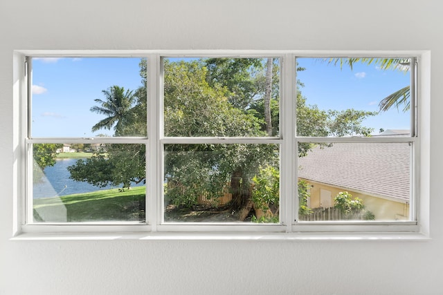 room details with a water view