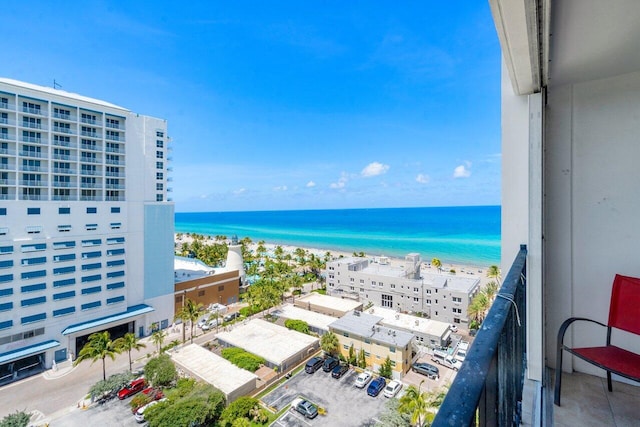 water view with a beach view