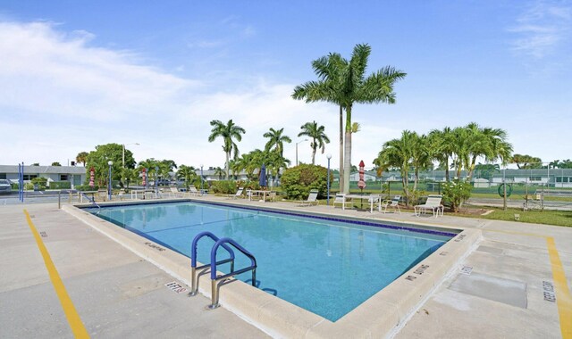 view of pool with a patio area