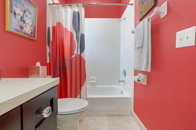 bathroom featuring vanity, a shower with shower door, and tile patterned floors