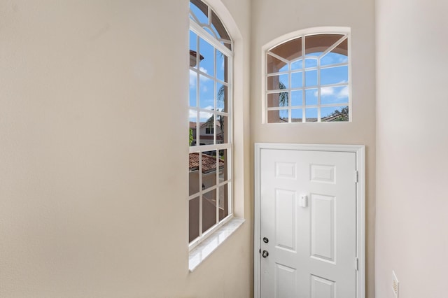 view of doorway to outside