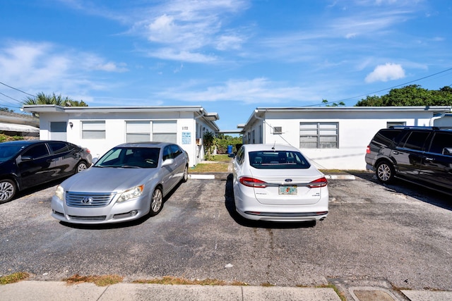 view of parking / parking lot