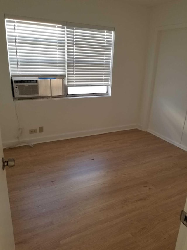 empty room featuring wood-type flooring