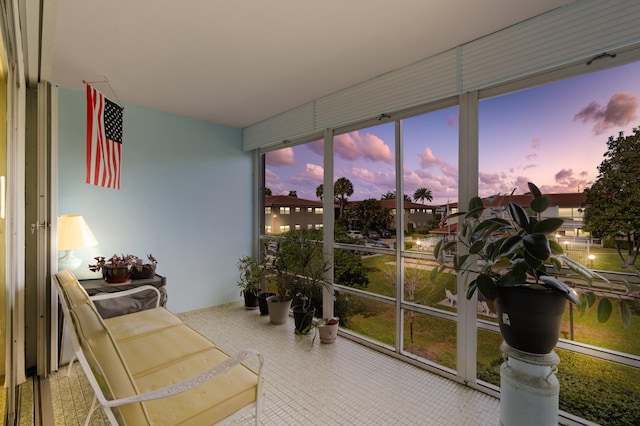 view of sunroom / solarium