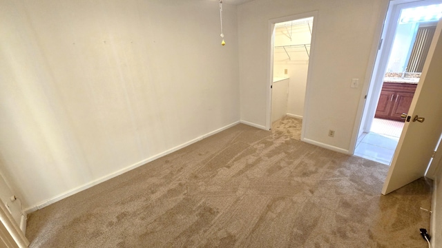 view of carpeted empty room