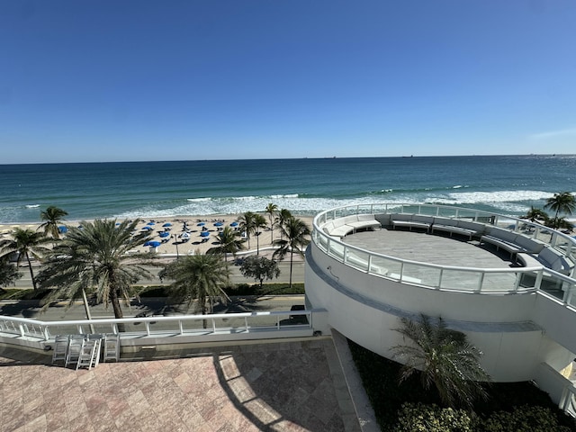 water view with a beach view