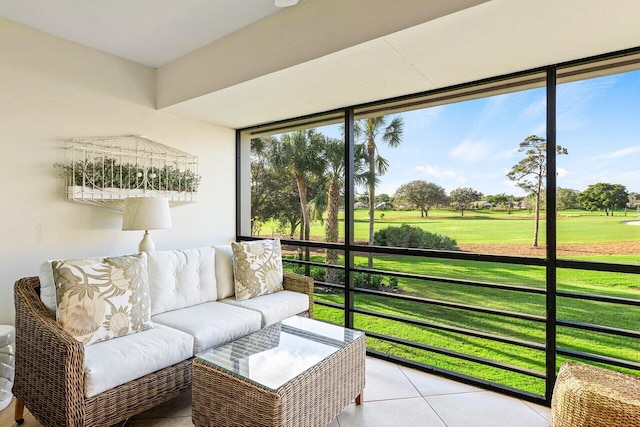 sunroom / solarium featuring a healthy amount of sunlight