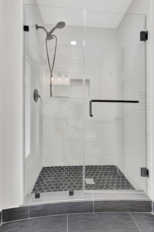 bathroom with an enclosed shower