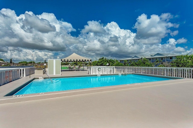 view of pool with a patio area