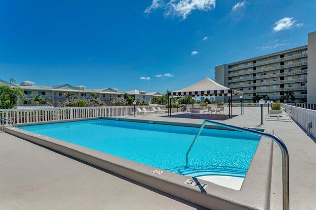 view of pool with a patio