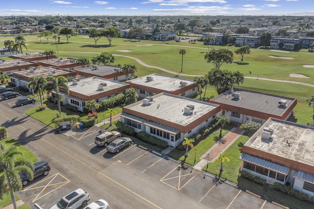 bird's eye view featuring view of golf course