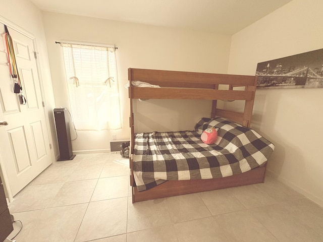 view of tiled bedroom