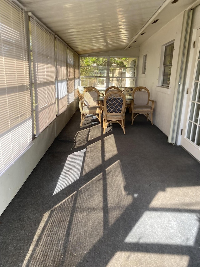 view of sunroom / solarium