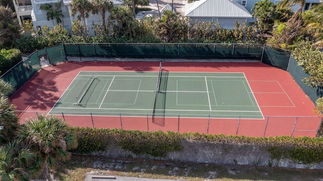 view of tennis court