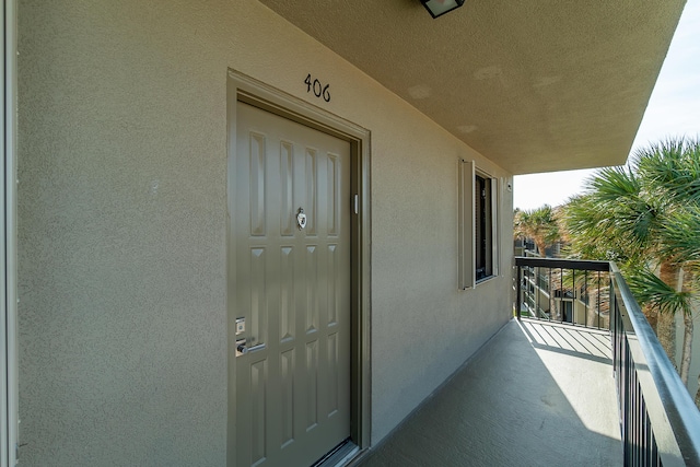 view of balcony