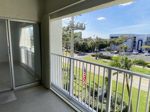 view of balcony