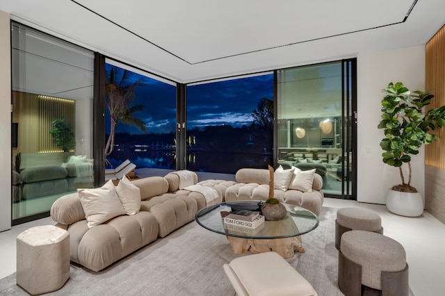 35 Spoonbill Rd, Manalapan, FL 33462 - living room featuring a wall of windows