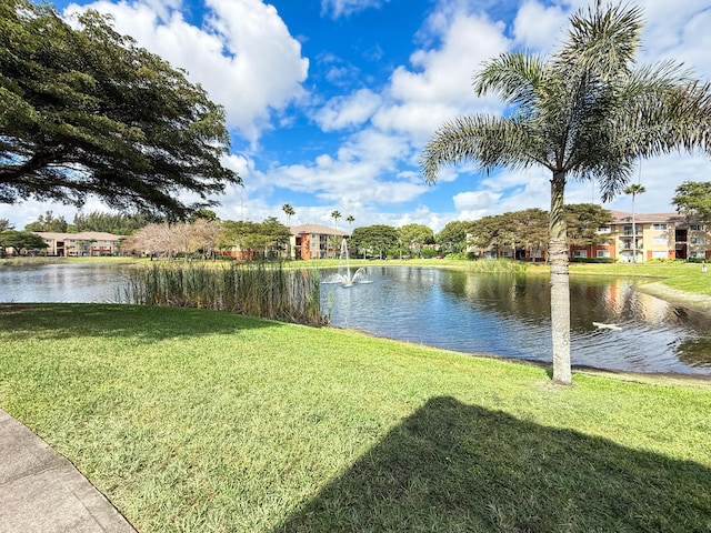 view of water feature