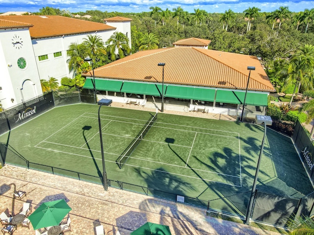 view of tennis court