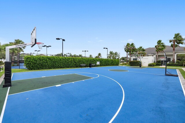 view of basketball court