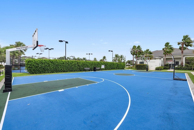 view of sport court with community basketball court