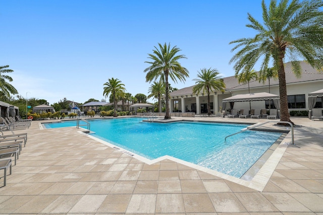 pool featuring a patio