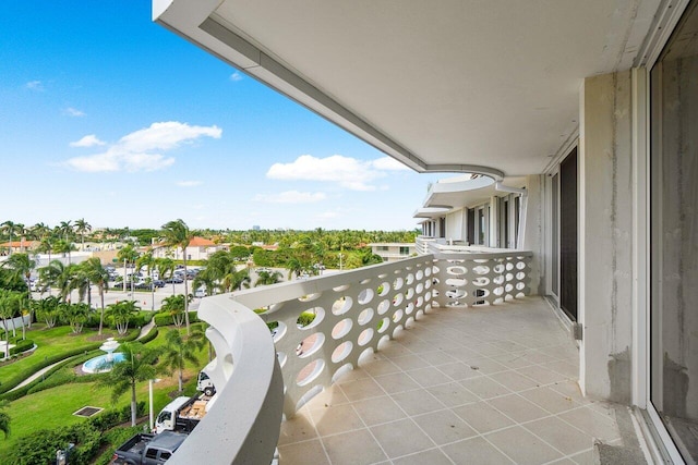 view of balcony