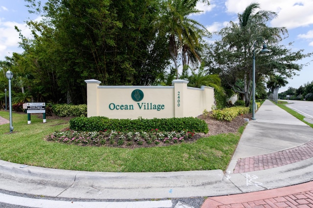 2400 S Ocean Dr Unit 6523, Fort Pierce, FL 34949 - community sign with a lawn