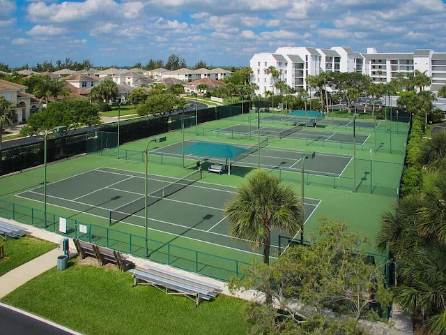 2400 S Ocean Dr Unit 6523, Fort Pierce, FL 34949 - view of tennis court featuring fence