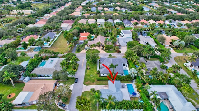 birds eye view of property