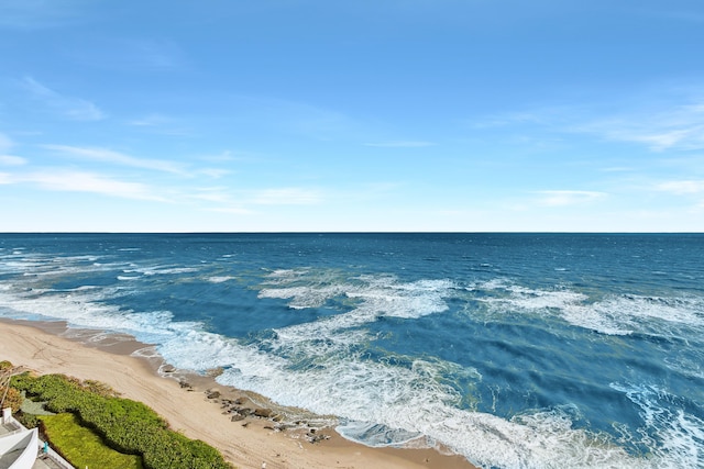 property view of water with a view of the beach