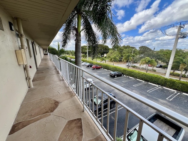 view of balcony