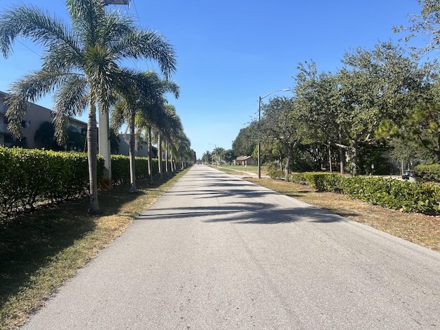 view of road with street lights