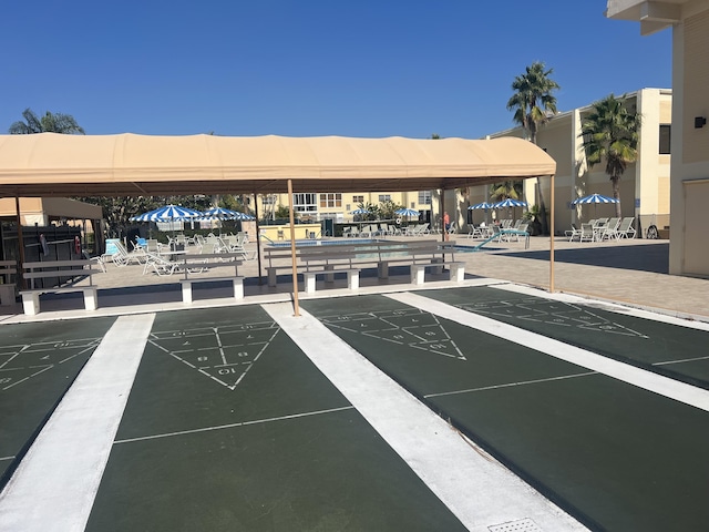 surrounding community featuring shuffleboard