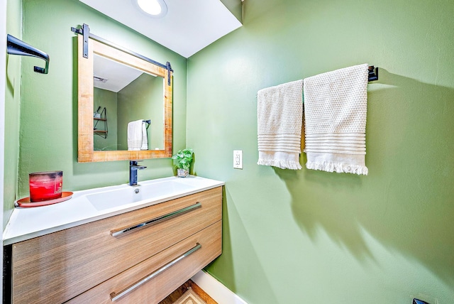 bathroom featuring vanity