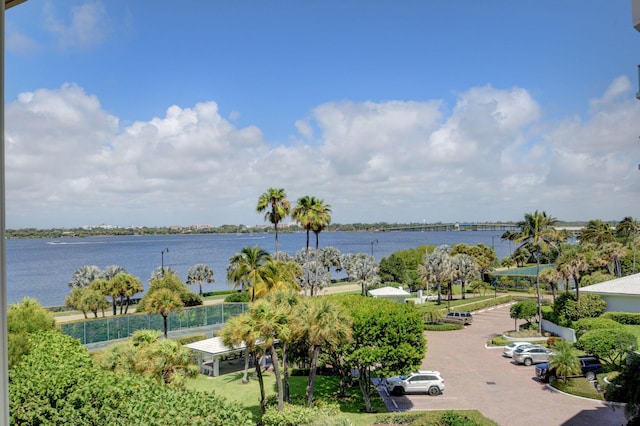 view of water feature