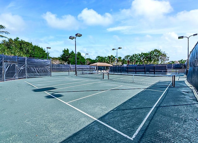 view of tennis court