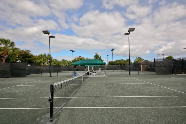 view of tennis court