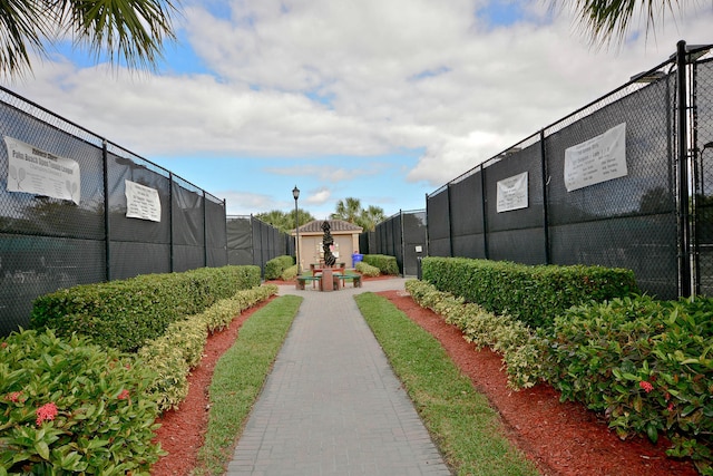 view of property's community featuring a gazebo