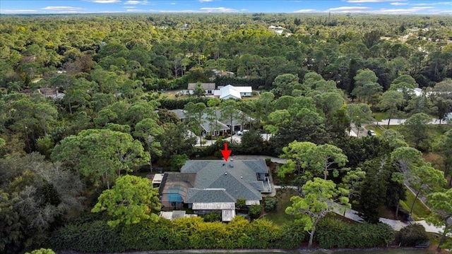 17602 Bridle Ct, Jupiter, FL 33478 - aerial view of property's location with a heavily wooded area