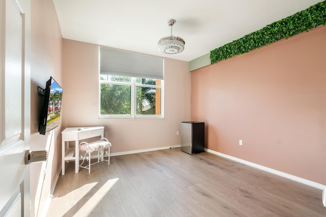 interior space featuring light hardwood / wood-style floors